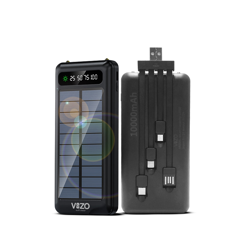 Vizo Solar 01 Power Bank | Best Quality - Android Power Bank 10,000 mAh Power Bank