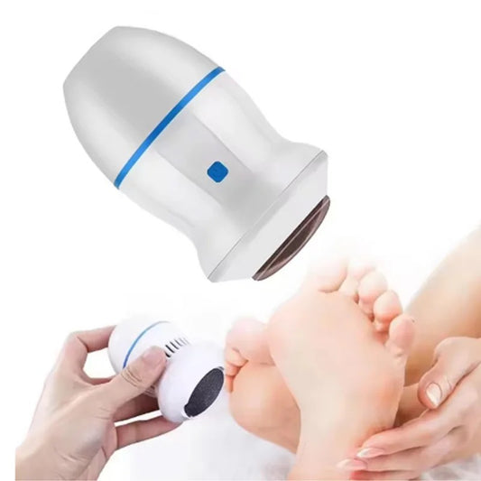 Back Callus Remover with Built-In Vacuum – Electric Foot Grinder for Dead Skin, Cracked Heels & Calluses, Rechargeable Pedicure Tool with Gentle & Powerful Exfoliation