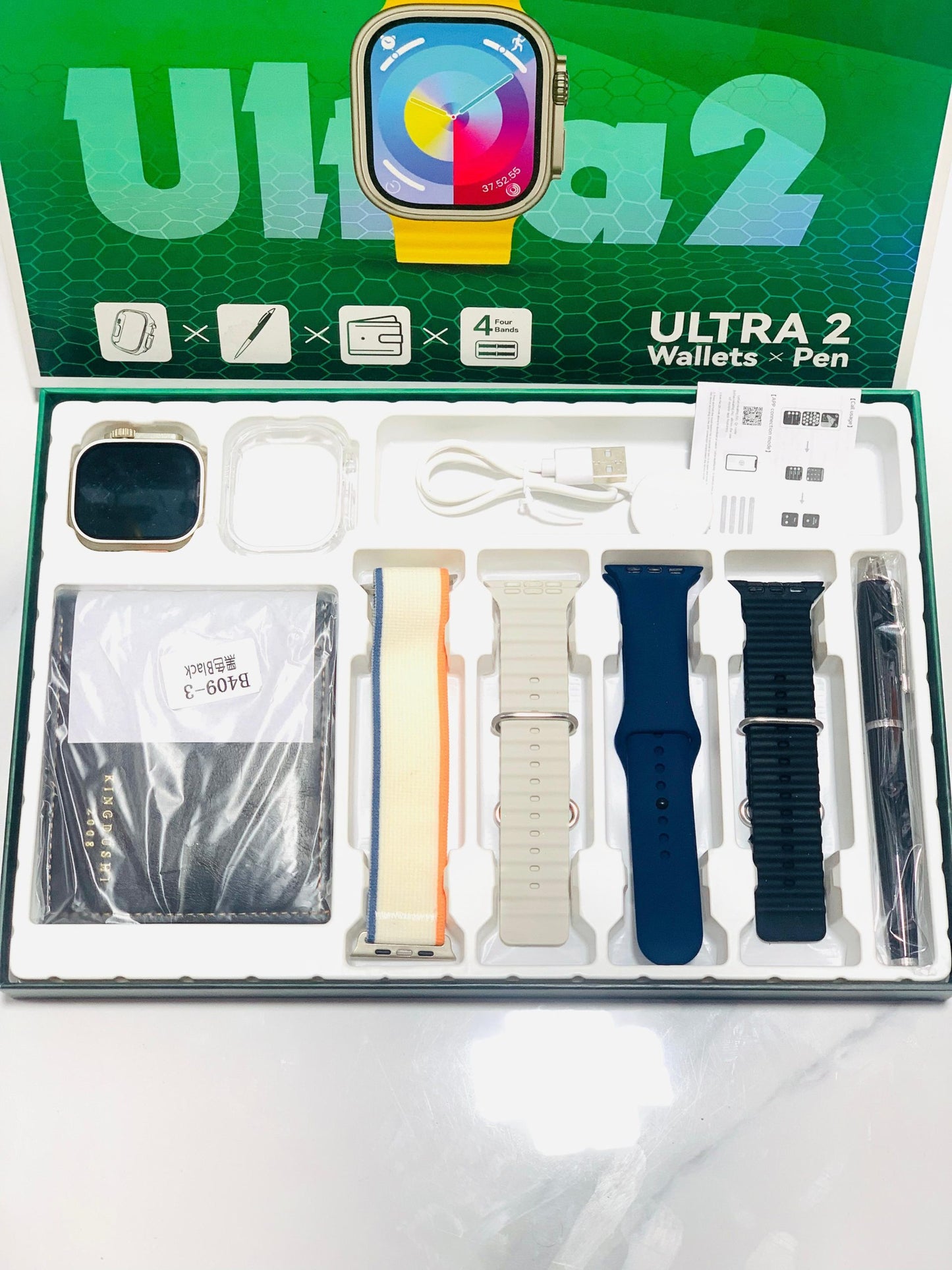 New Model S200 Smart Watch – Full Display with Original Strap, Wallet Feature & Protective Cover