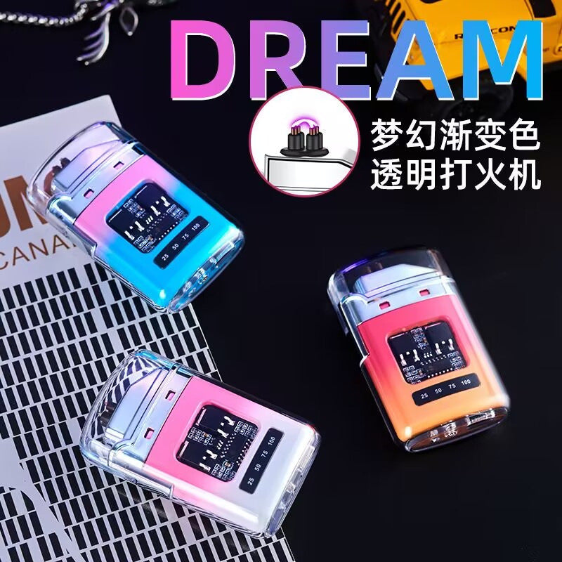 Electric Lighter - Charging Lighter Creative Personality - Cigarette Lighter | Electric Rechargeable Cigarette Lighter ( Random Color )