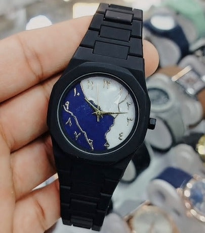 Black Aura Watch Elegant Stylish Design Strong Durable Build Comfortable Strap Clear Display Perfect Accessory For Daily Wear And Special Occasions