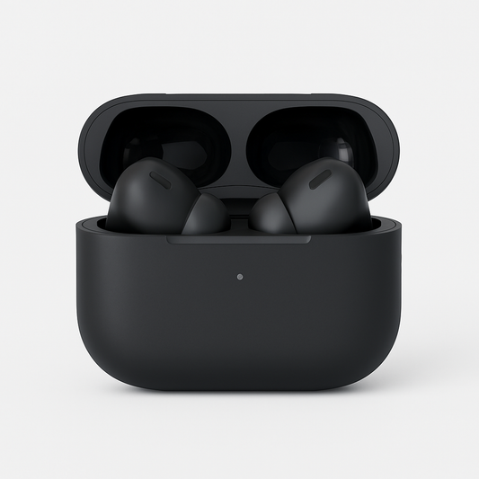 Apple Pro 2 BT Earbuds  Wireless Earphones with Buzzar, Volume Control & Wireless Charging Case