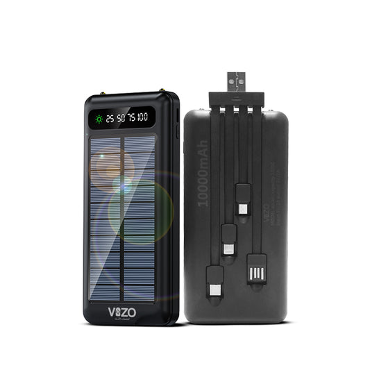 Vizo Solar 01 Power Bank | Best Quality - Android Power Bank 10,000 mAh Power Bank