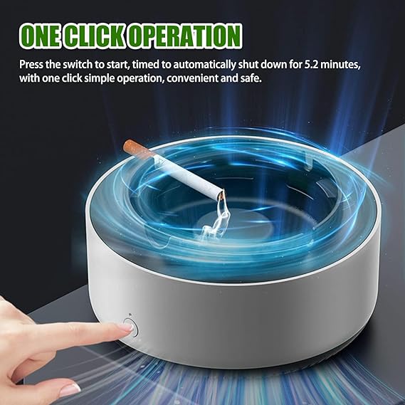 Ashtray With Air Purifier, Ashtray Smokeless | Multipurpose Ashtray With Air Purifier Function (random Colors)