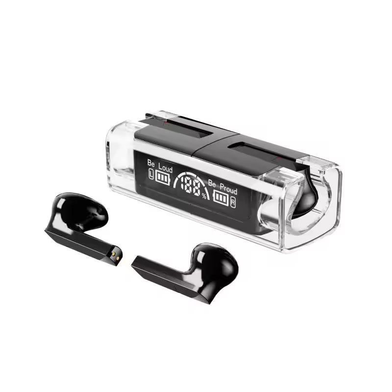 TWS BH15 music wireless Bluetooth ear buds | Transparent Wireless Bluetooth earphones, earbuds, headset for Men and women (Random color)