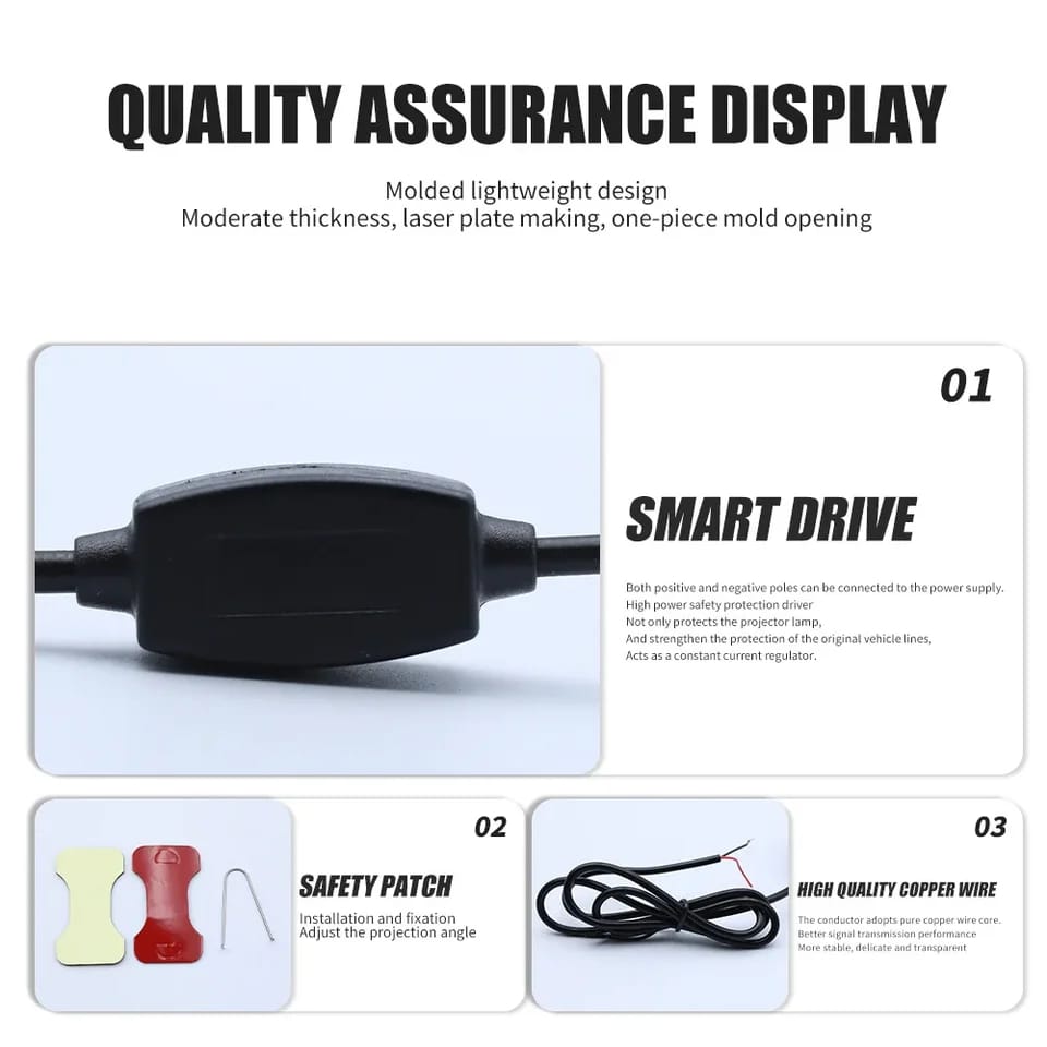 Angel Wing Light Dynamic Projection Lamp Universal Car Rear View Mirror Side Mirror  (2 Pcs) - Blue