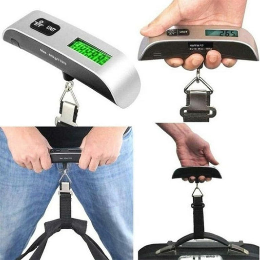 Portable Digital Luggage Scale | LCD Display & Unit Conversion for Travel