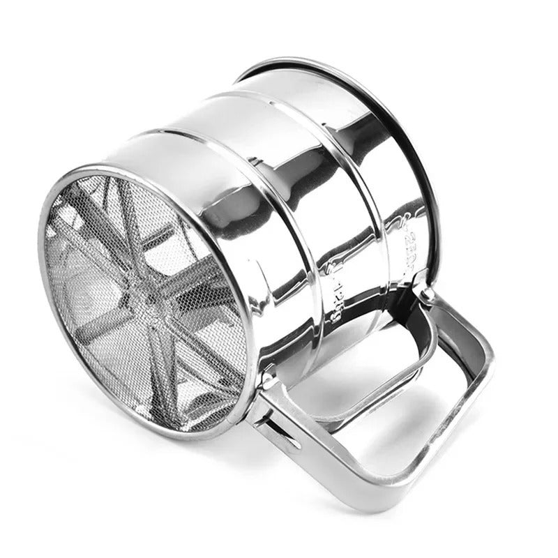 Stainless Steel Flour Sieve Cup  Handheld Baking Sifter for Flour, Sugar &amp; Powdered Ingredients
