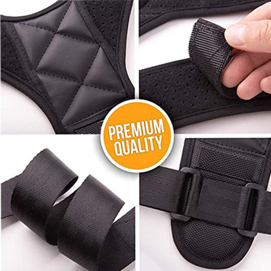 Adjustable Back Posture Corrector for Men & AMP Women  Comfortable & AMP Breathable Support Brace - MEDIUM