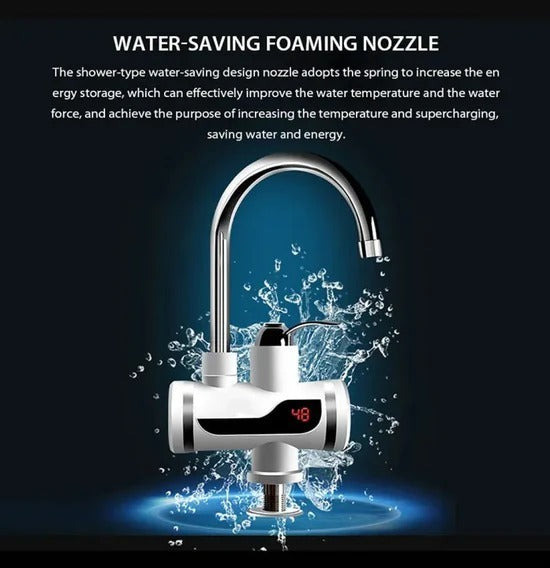 Electric Kitchen Water Heater Tap  Instant Hot Water Faucet | Fast Heating Tankless Faucet