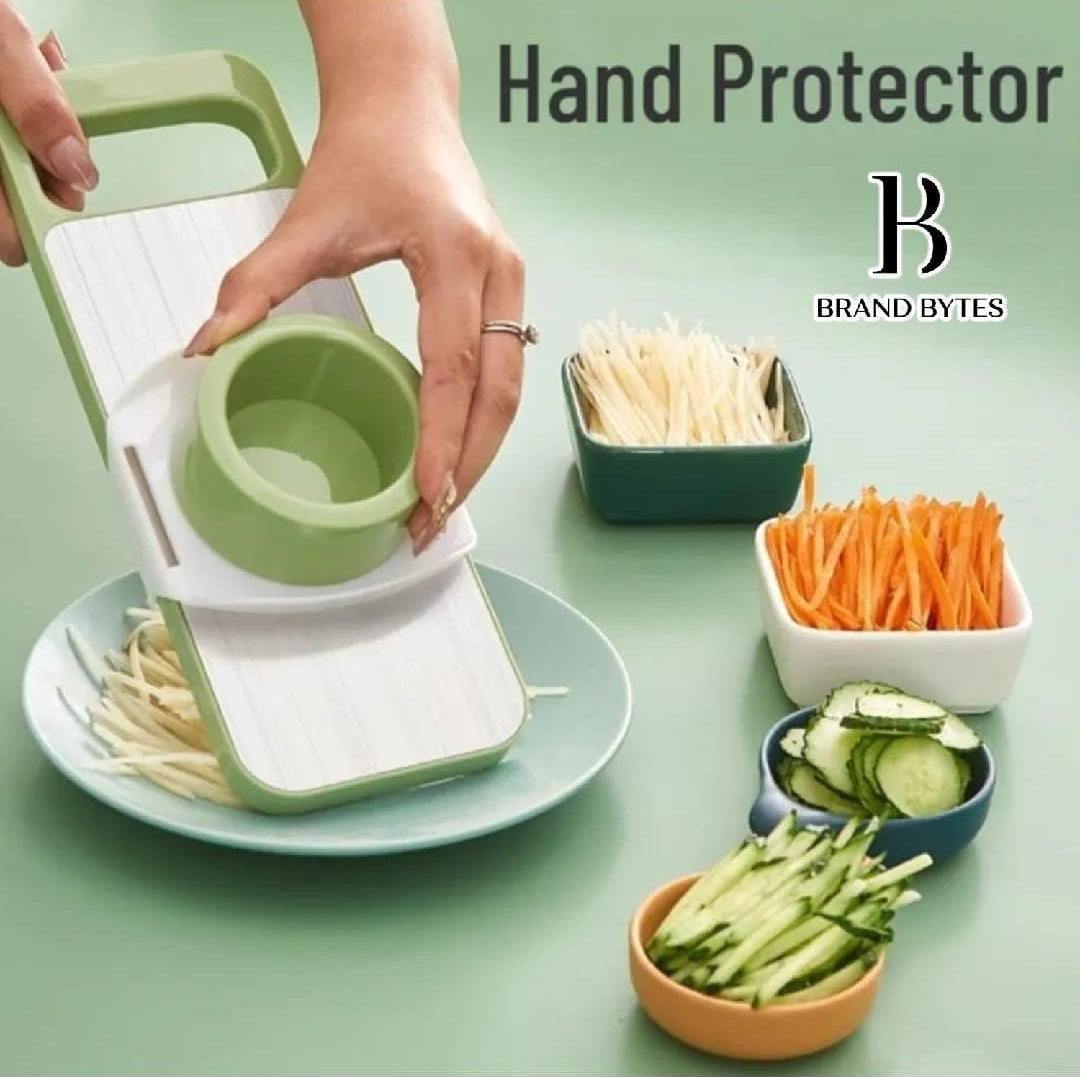 5-in-1 Multi-Functional Vegetable Slicer & Grater – Adjustable Mandolin Cutter