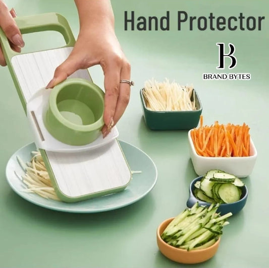 5-in-1 Multi-Functional Vegetable Slicer & Grater – Adjustable Mandolin Cutter