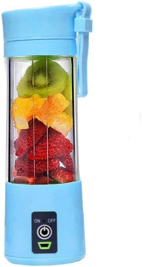Rechargeable Portable Mini Juicer Blender  6 Blades, 380ml Outdoor Juicing Cup [Random Color] With Box
