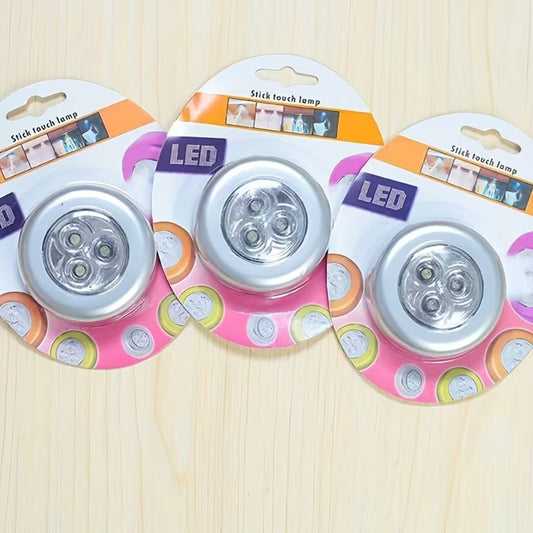 LED Tap Light Self Adhesive | Battery Power Cabinet Light | Tap Touch Night Lamp (1 Piece)
