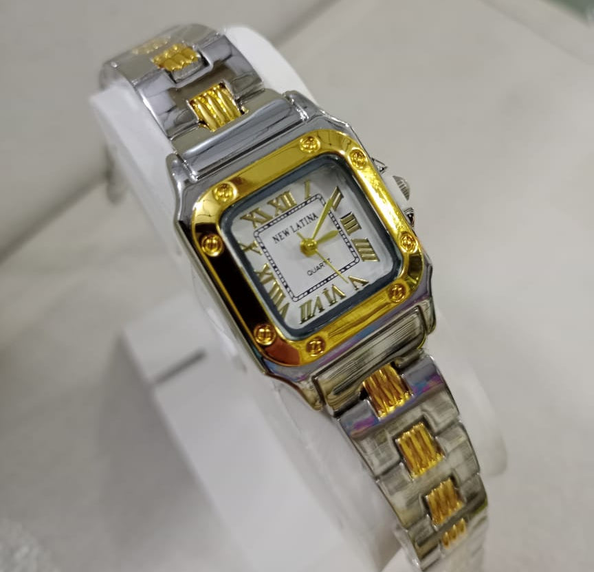Ladies Waterproof Chain Watch | Golden