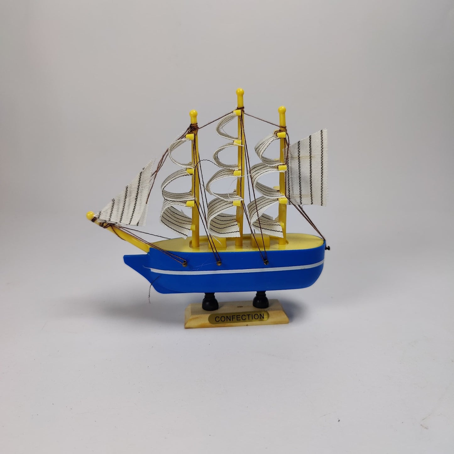 Wooden Sailing Boats Ship Model | Handcrafted Boat Home Decoration - Small