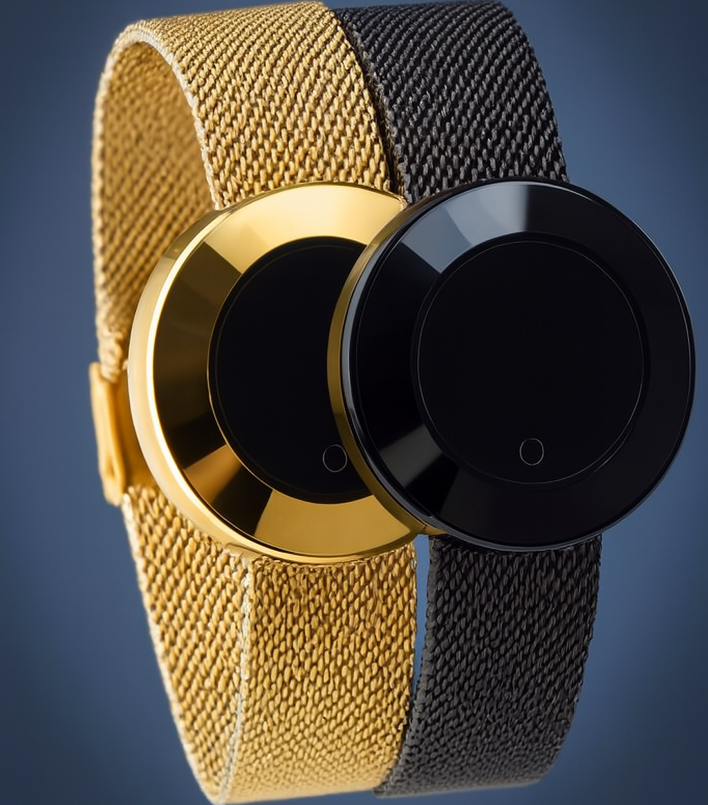 Ladies Smart Watch with Mesh Strap (Black)