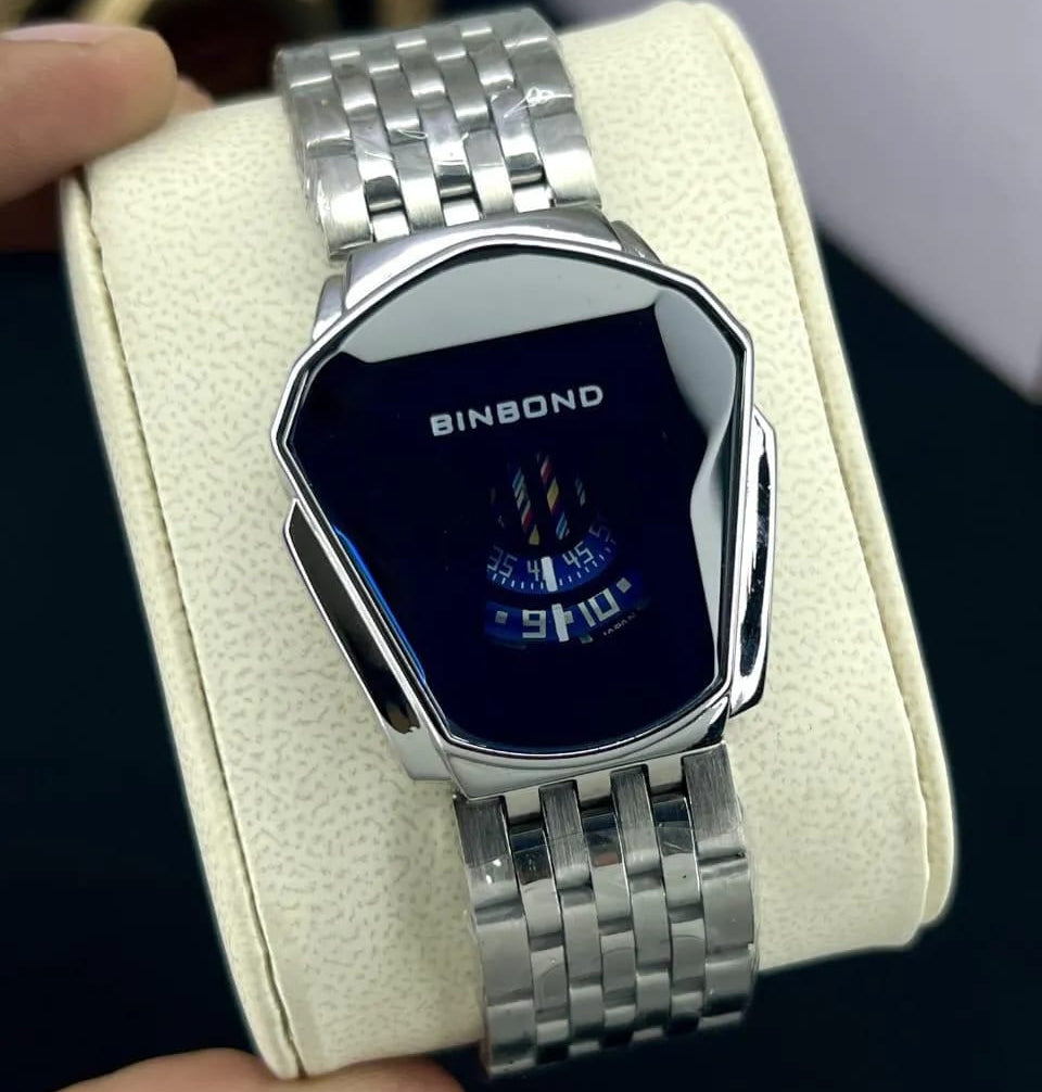 Stylish Mens Quartz Watch With Chain Strap Elegant Durable Quality Reliable Performance Timeless Design - Black