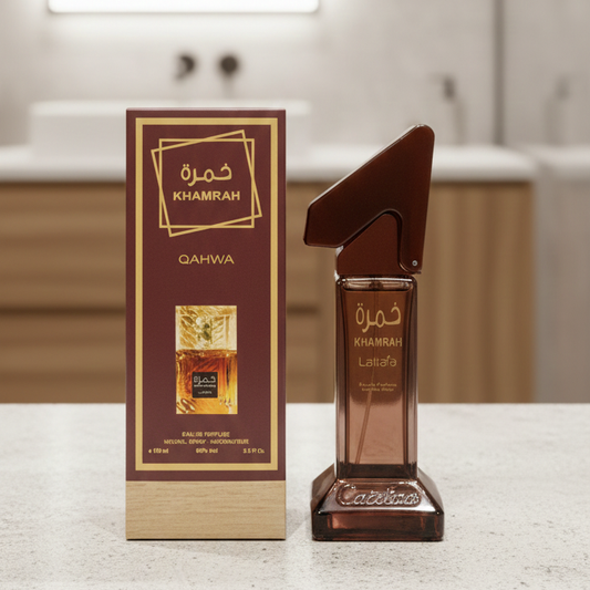 Khamrah Qahwa by Lattafa Perfume | 100 ml | 4 Hours Lasting | Elegant Fragrance | Made in Pakistan