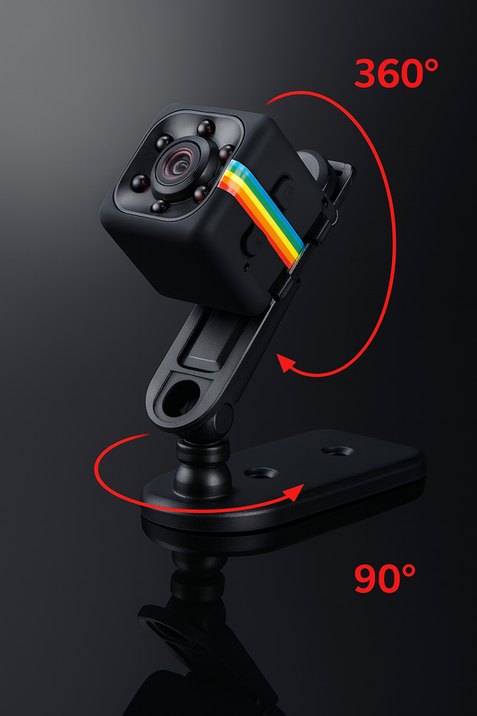 SQ10 Mini Hidden Camera with Night Vision ? HD Recording, Motion Detection & Adjustable Holding Stand