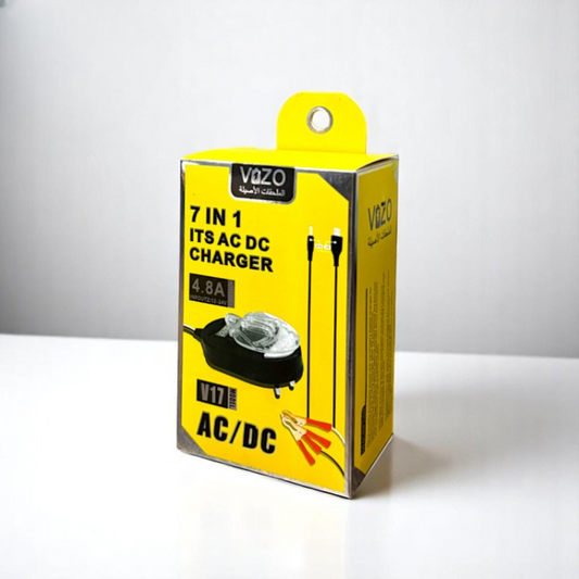 Vizo V17 - 7-in-1 Multi-Port Charger | Best Quality Charger For Android | AC/DC Clamp Charger