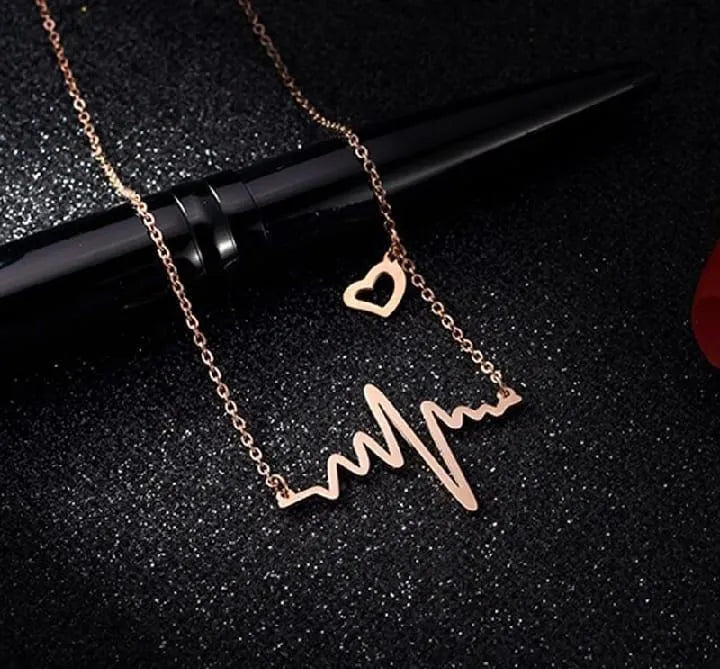 Pulse Pendant  Heartbeat Necklace  Vital Thread Necklace  Rhythm of Life Necklace  Eternal Beat Necklace  Life Pulse Pendant
