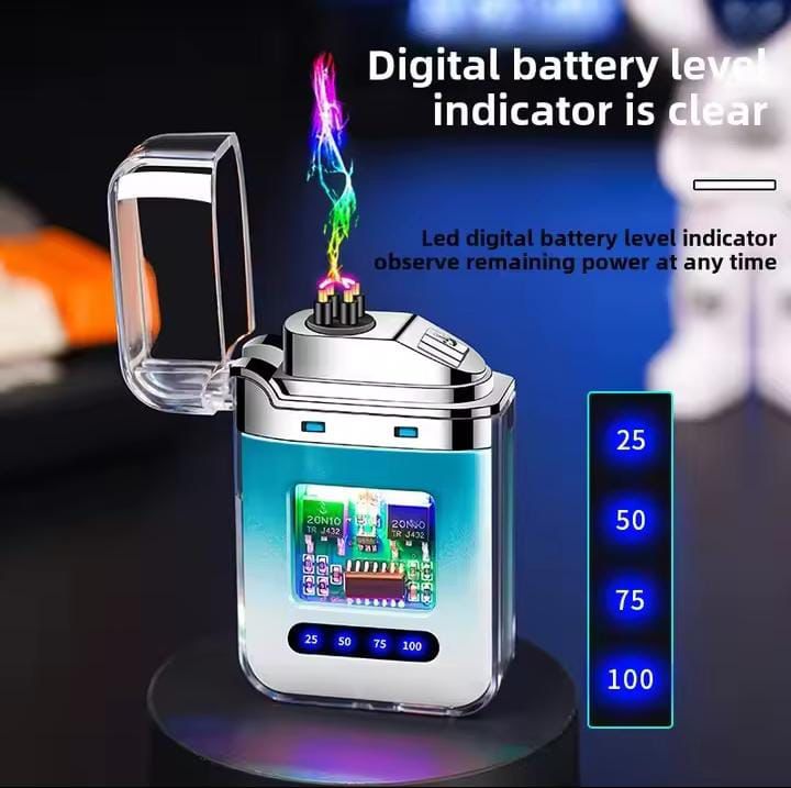 Electric Lighter - Charging Lighter Creative Personality - Cigarette Lighter | Electric Rechargeable Cigarette Lighter ( Random Color )