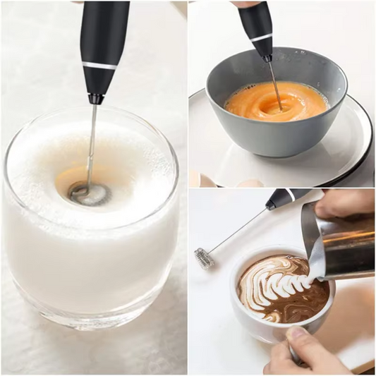 Rechargeable Electric Coffee Mixer Egg Beater Quick Frothing Action