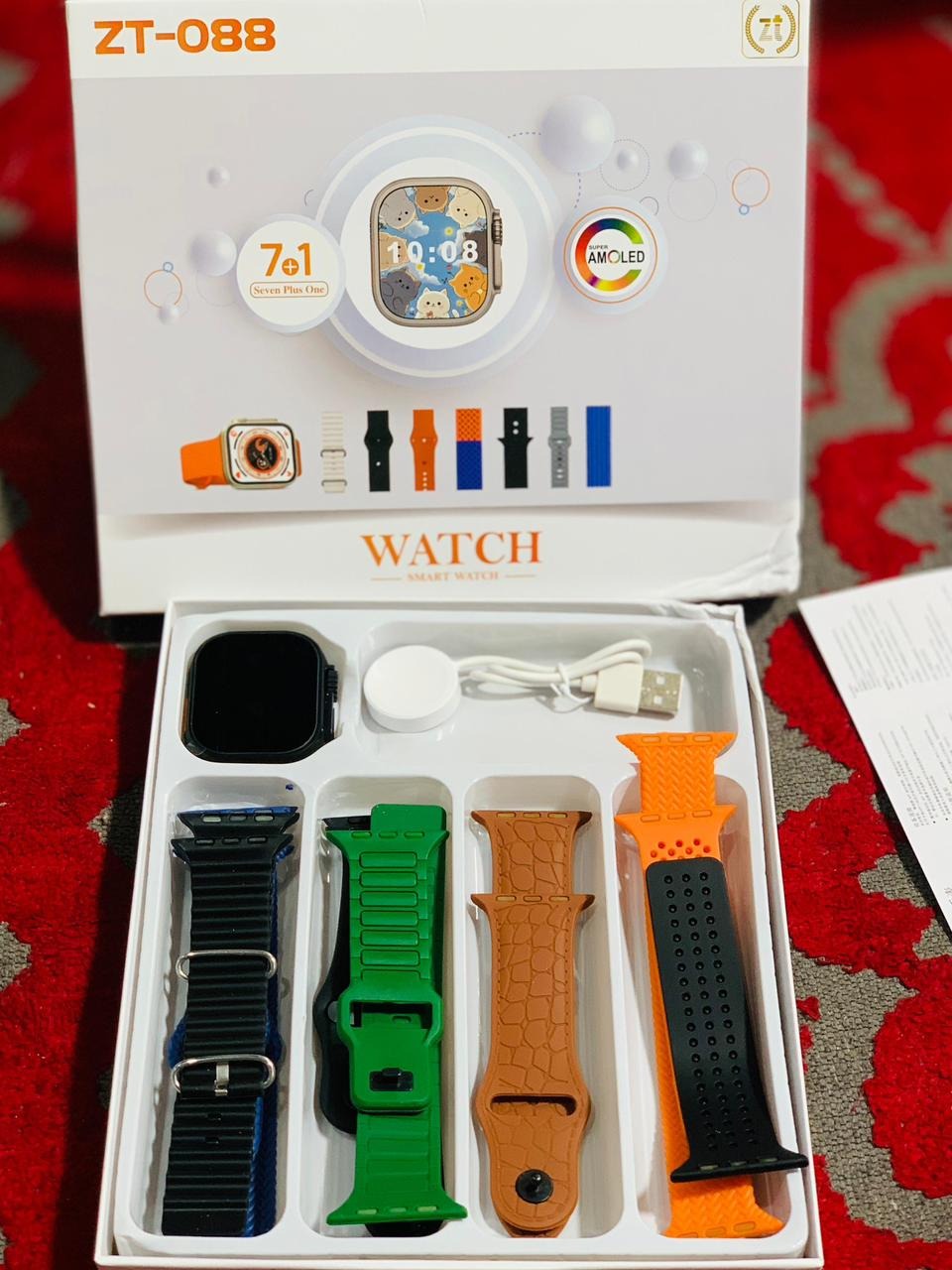 ZT-088 7-in-1 Smartwatch | Fitness Tracker with Heart Rate, Step Counter, Sleep Monitor & Multiple Smart Features