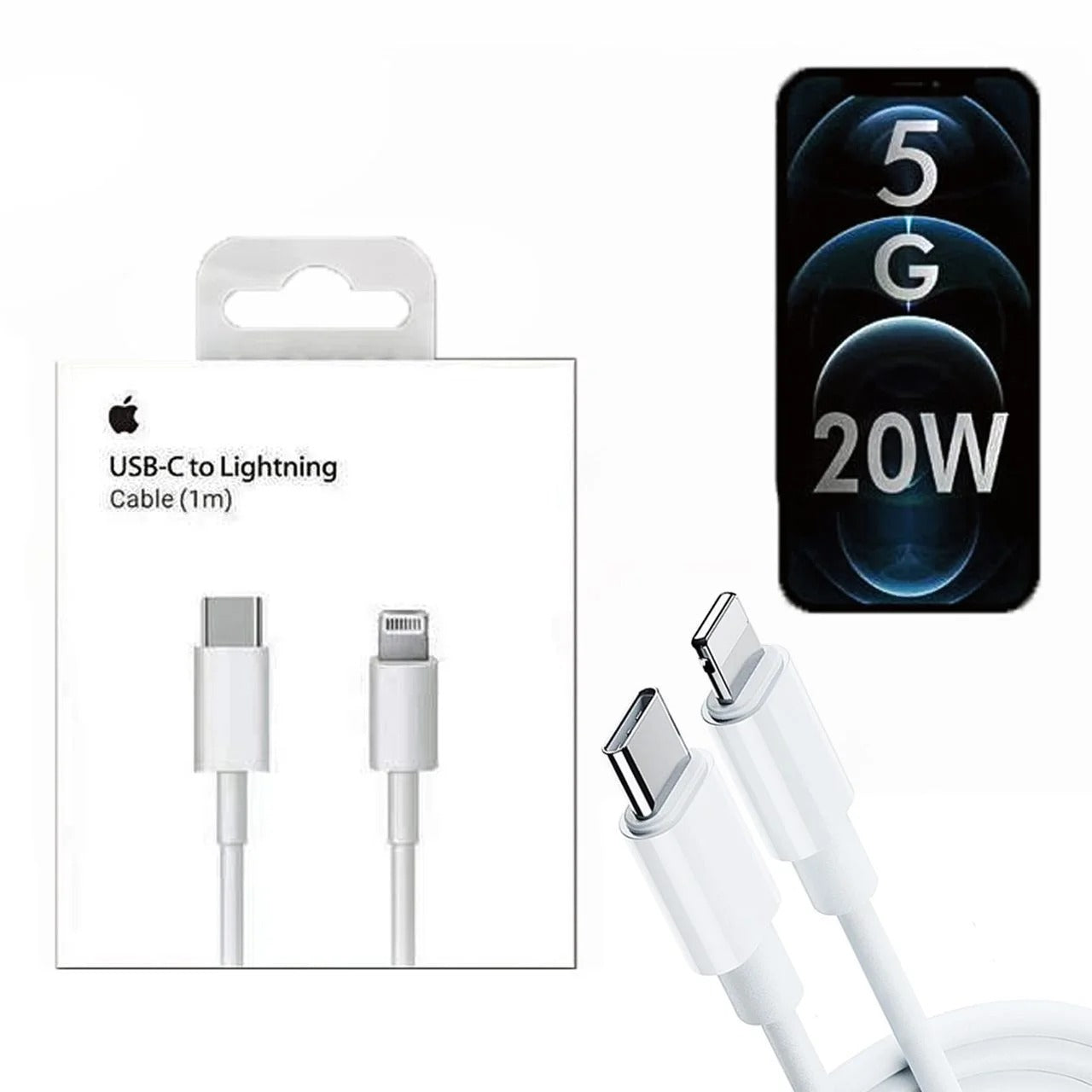 Type-C to iPhone Charging Cable  99% Original Quality with Apple Logo
